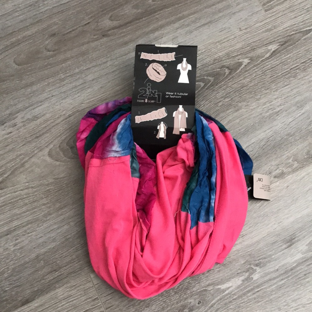 ❤️3X20 NEW - D&Y 8 Figure Scarf Women's Scarf, Multicolor Tie Dye
